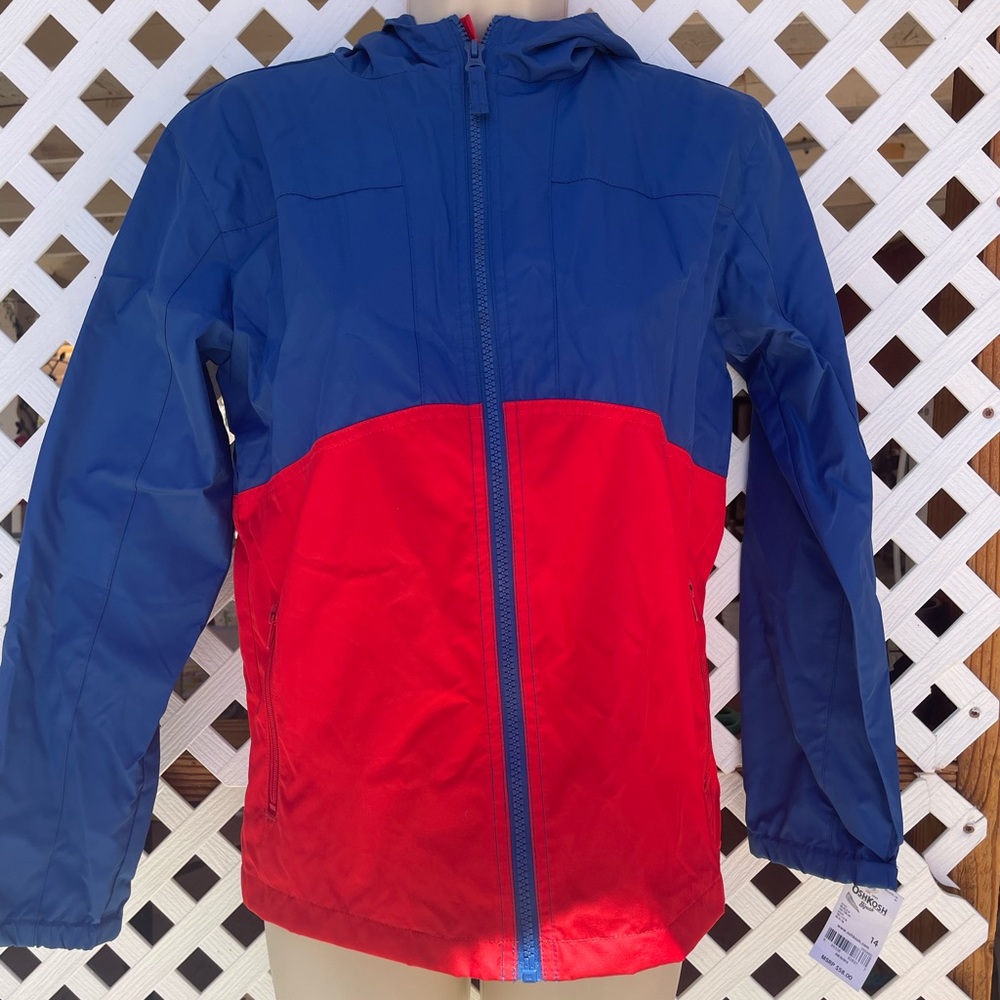 Unisex blue and red sweater